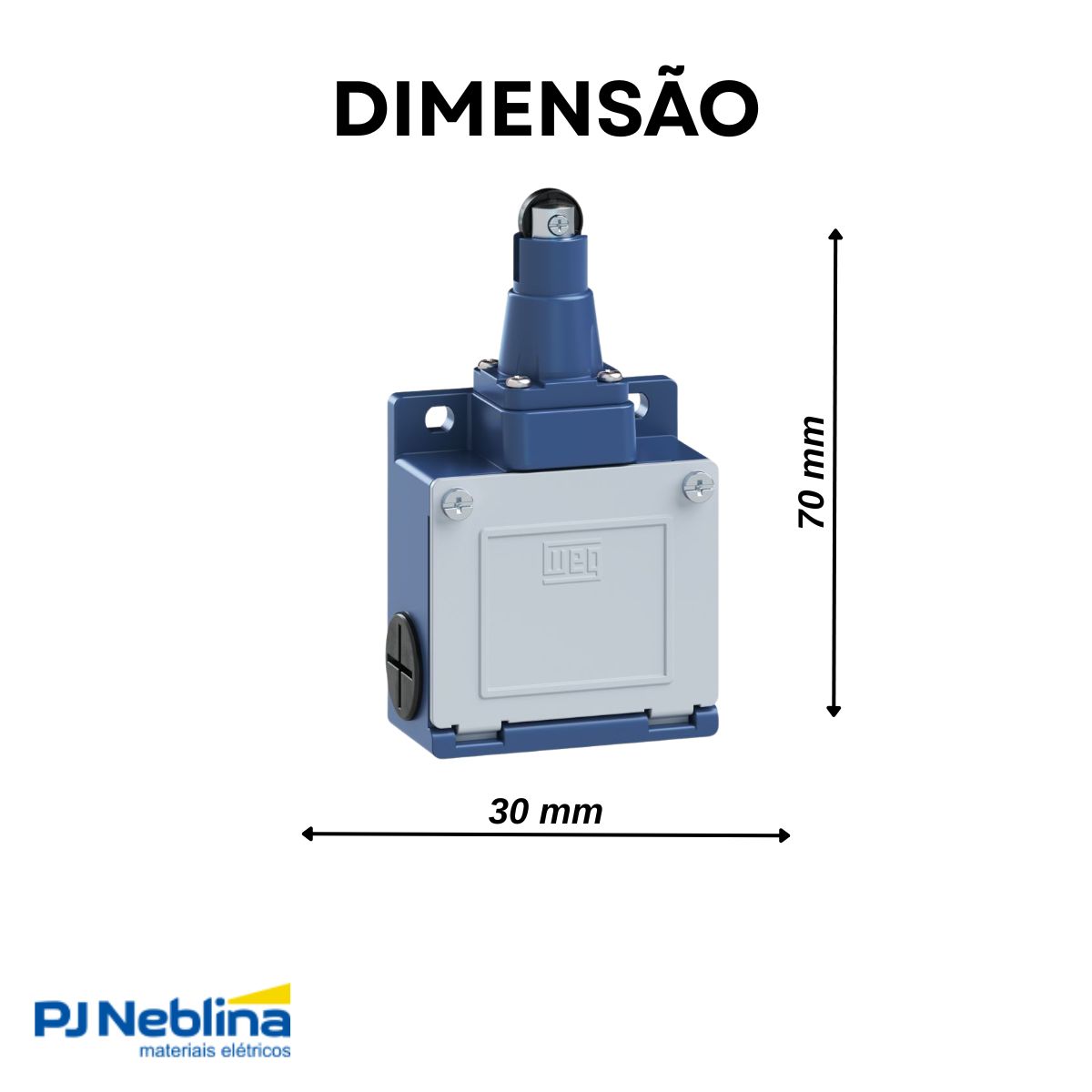 Chave Fim De Curso Pistão C/Roldana 11Mm 3A 1Na+1Nf - Weg