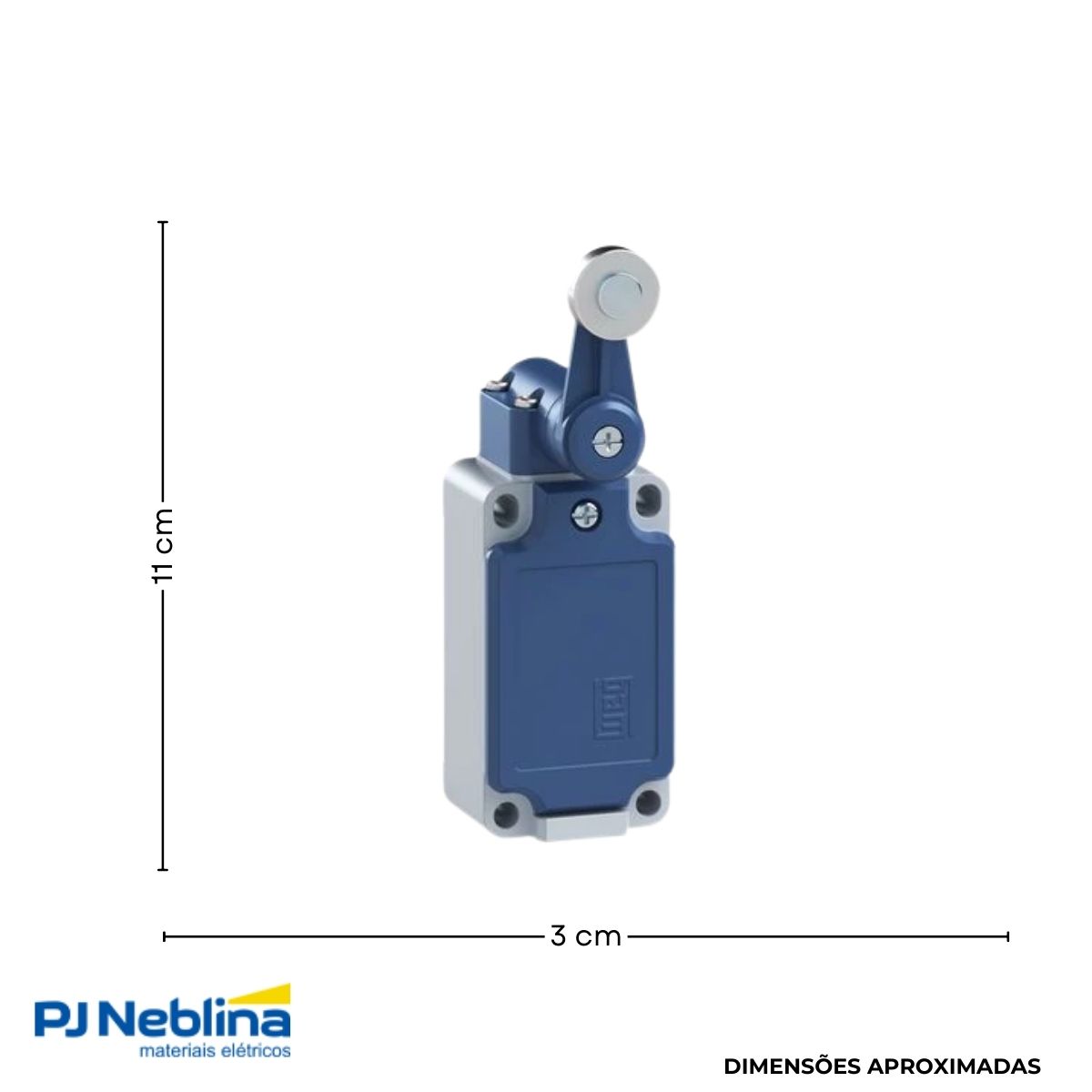 Chave Fim De Curso Alavanca C/Roldana 18Mm 3A 1Na+1Nf Ip65 - Weg