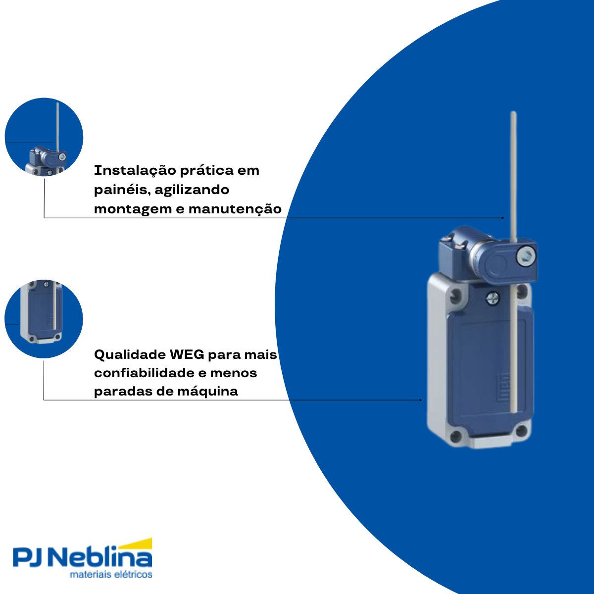 Chave Fim De Curso Haste Ajustável 3A 1Na+1Nf - Weg