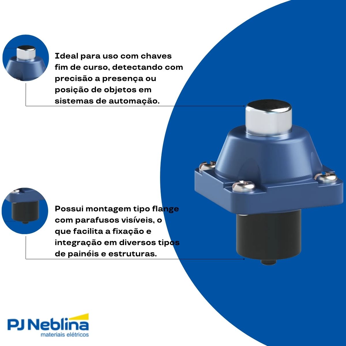 Atuador Chave Fim De Curso Pistão Metálico - Weg