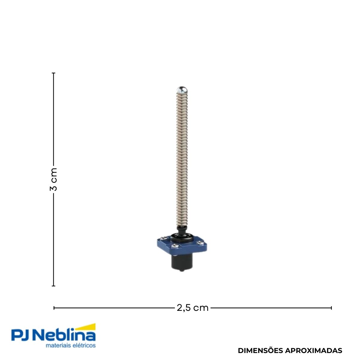 Atuador Chave Fim De Curso Haste C/Mola Metálico Multidirecional - Weg