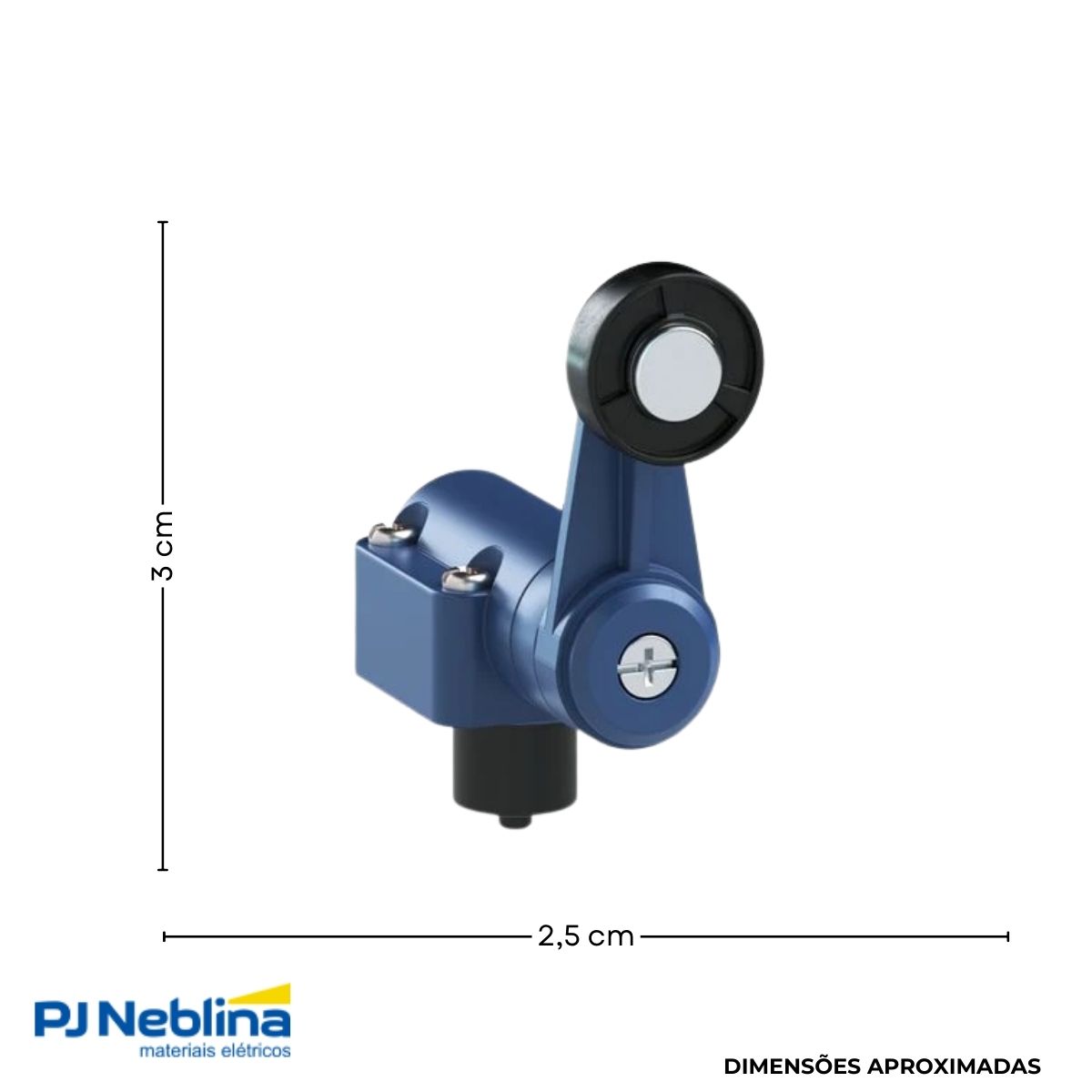 Atuador Chave Fim De Curso Alavanca C/Roldana 18 mm Plástico - Weg