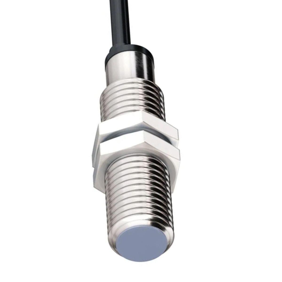 Sensor Indutivo Cilíndrico Roscado Sn=4Mm M12X1,00Mm Latão Niquelado 4 Fios 10-30Vcc Cabo 2 Metros Pnp 1Na+1Nf 1 Led - Weg