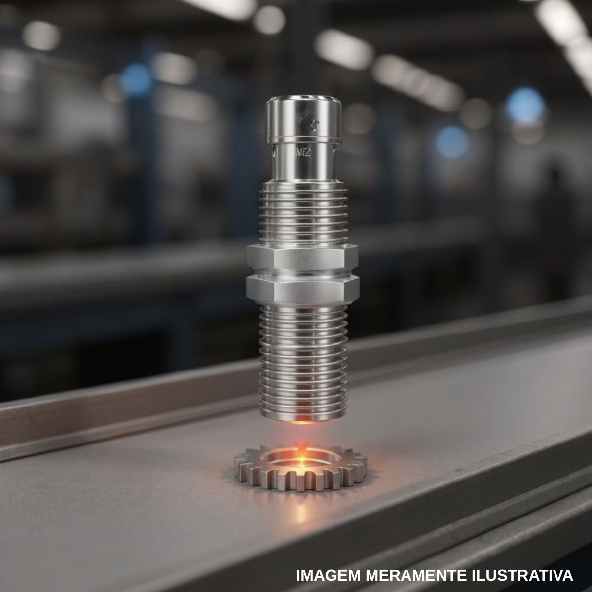 Sensor Indutivo Cilindrico Roscado Sn=4Mm M12X1,00Mm Latao Niquelado 4 Fios 10-30Vcc Conector M12 4 Pinos Npn 1Na+1Nf 1 Led - Weg