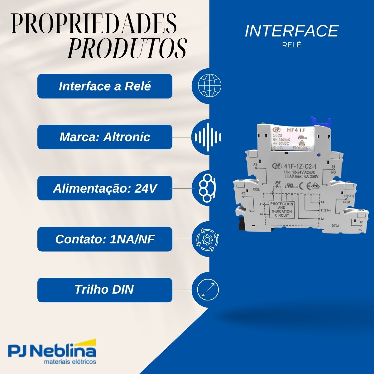 Interface Relé Rdi 24N - Altronic