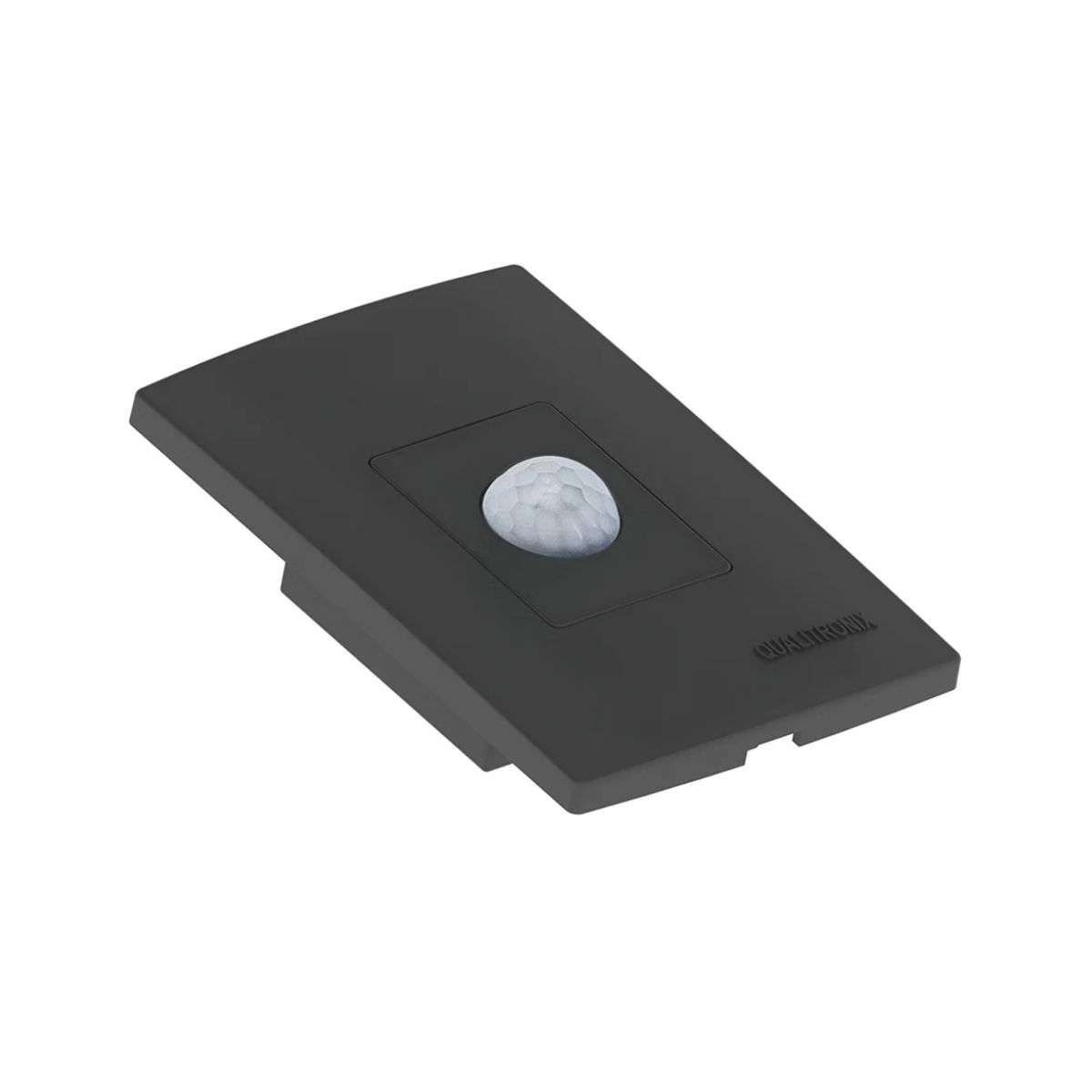 Sensor Presença C/Fotocélula Embutir Parede Bivolt Alcance 10M Preto Placa 4X2 - Qualitronix
