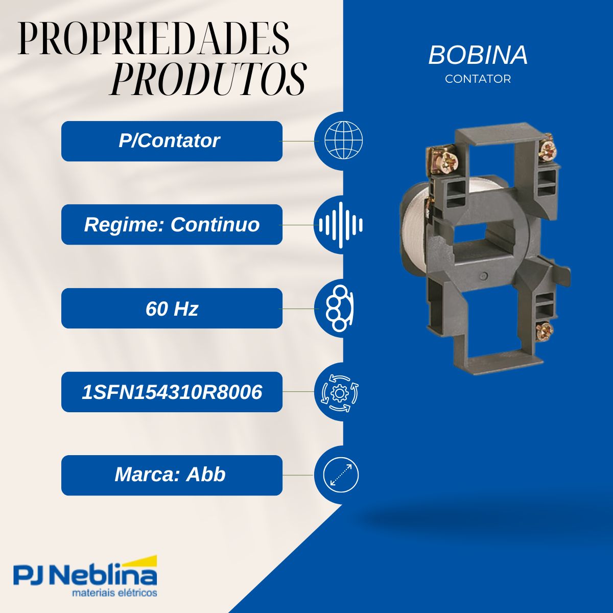Bobina Contator Za110 60Hz - Abb