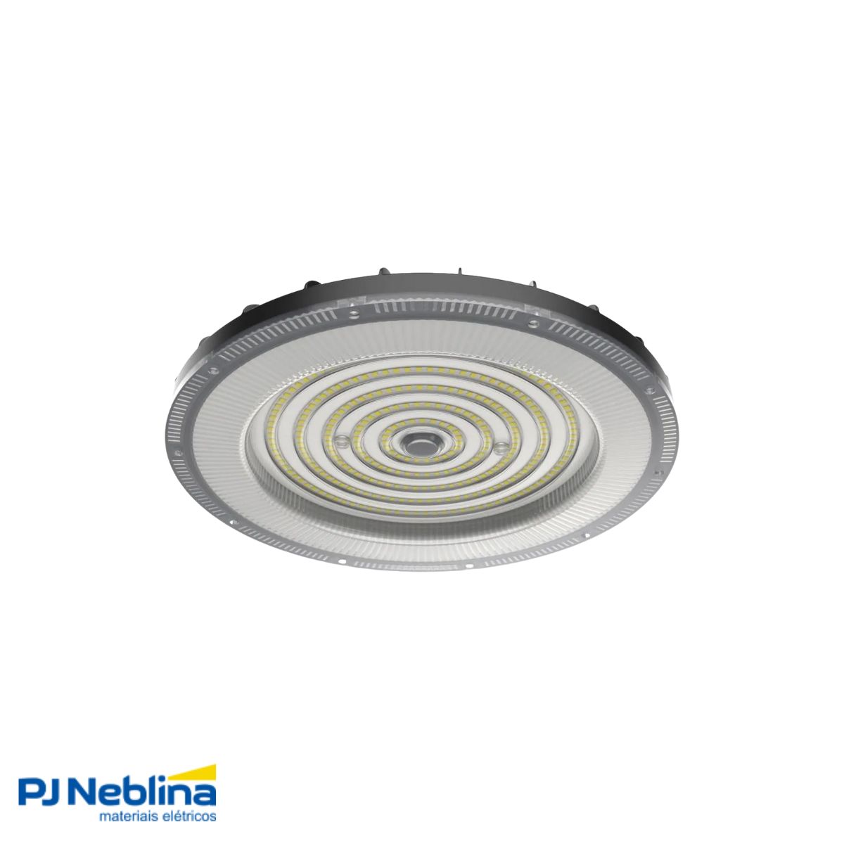 Luminária Industrial Highbay Led Pendente Cinza 100W Bivolt 6500K Branco Frio 11000Lm 100G - Bellalux