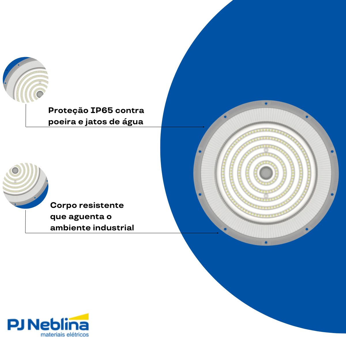 Luminaria Industrial Highbay Led Pendente Cz 150w Bivolt 650