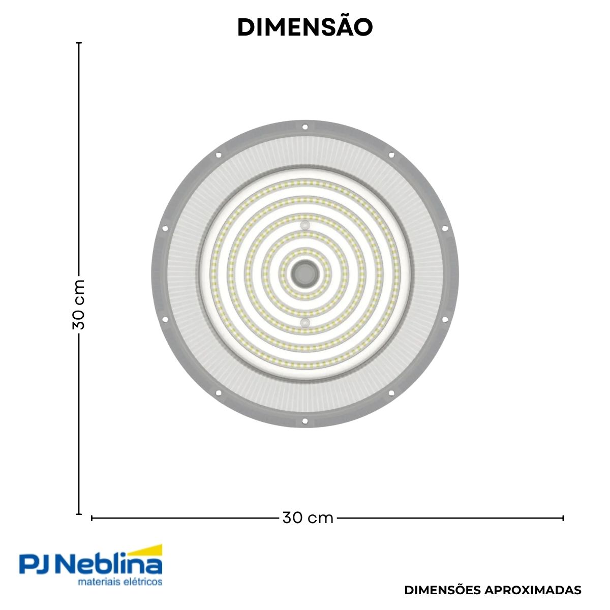 Luminaria Industrial Highbay Led Pendente Cz 150w Bivolt 650