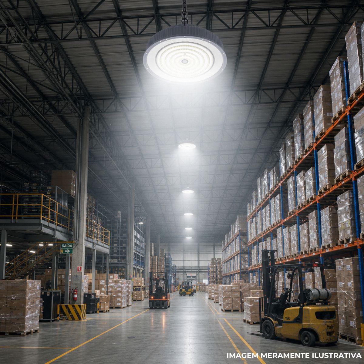 Luminaria Industrial Highbay Led Pendente Cz 150w Bivolt 650