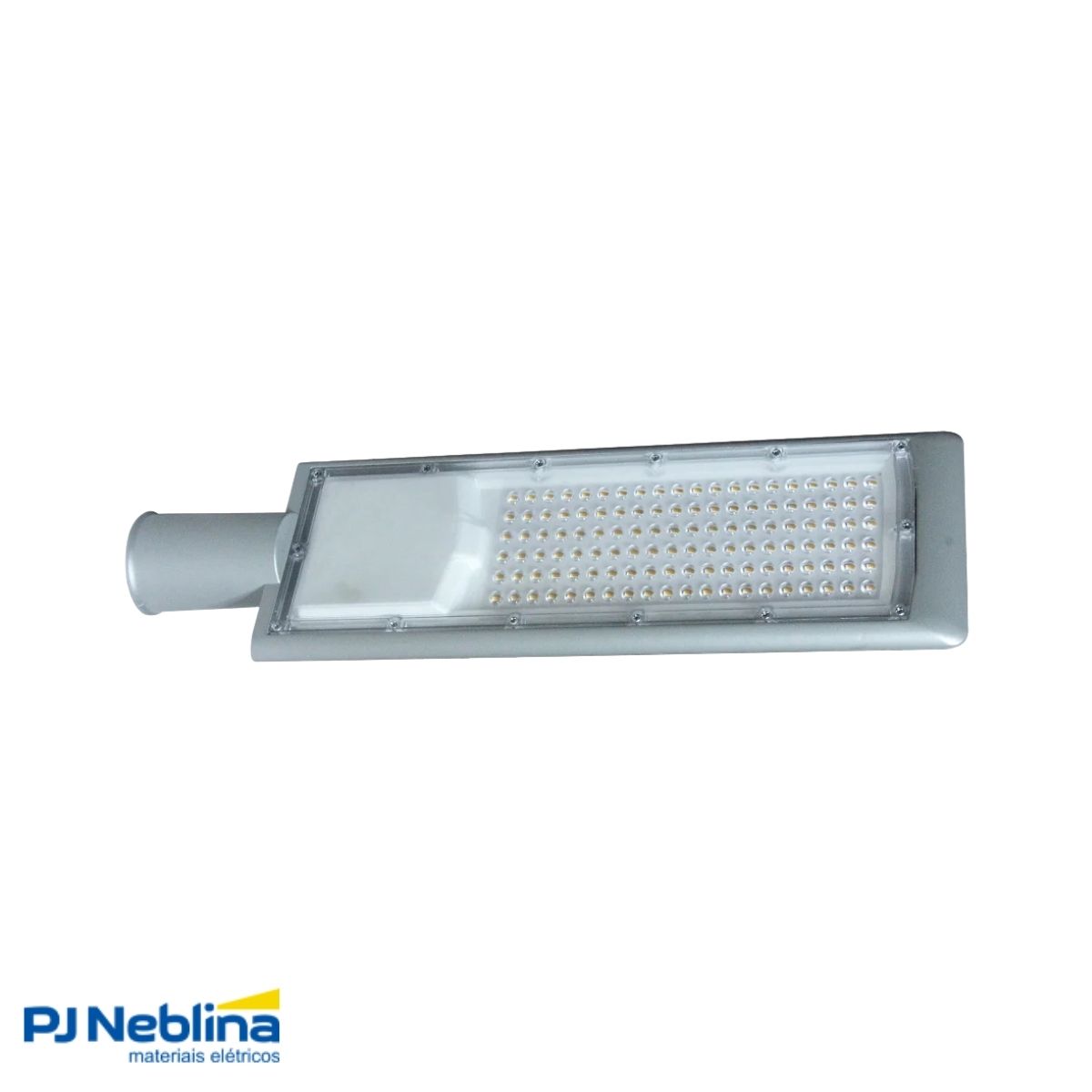 Luminária Publica Led Cinza 100W Bivolt 6500K Branco Frio 11000Lm - Bellalux