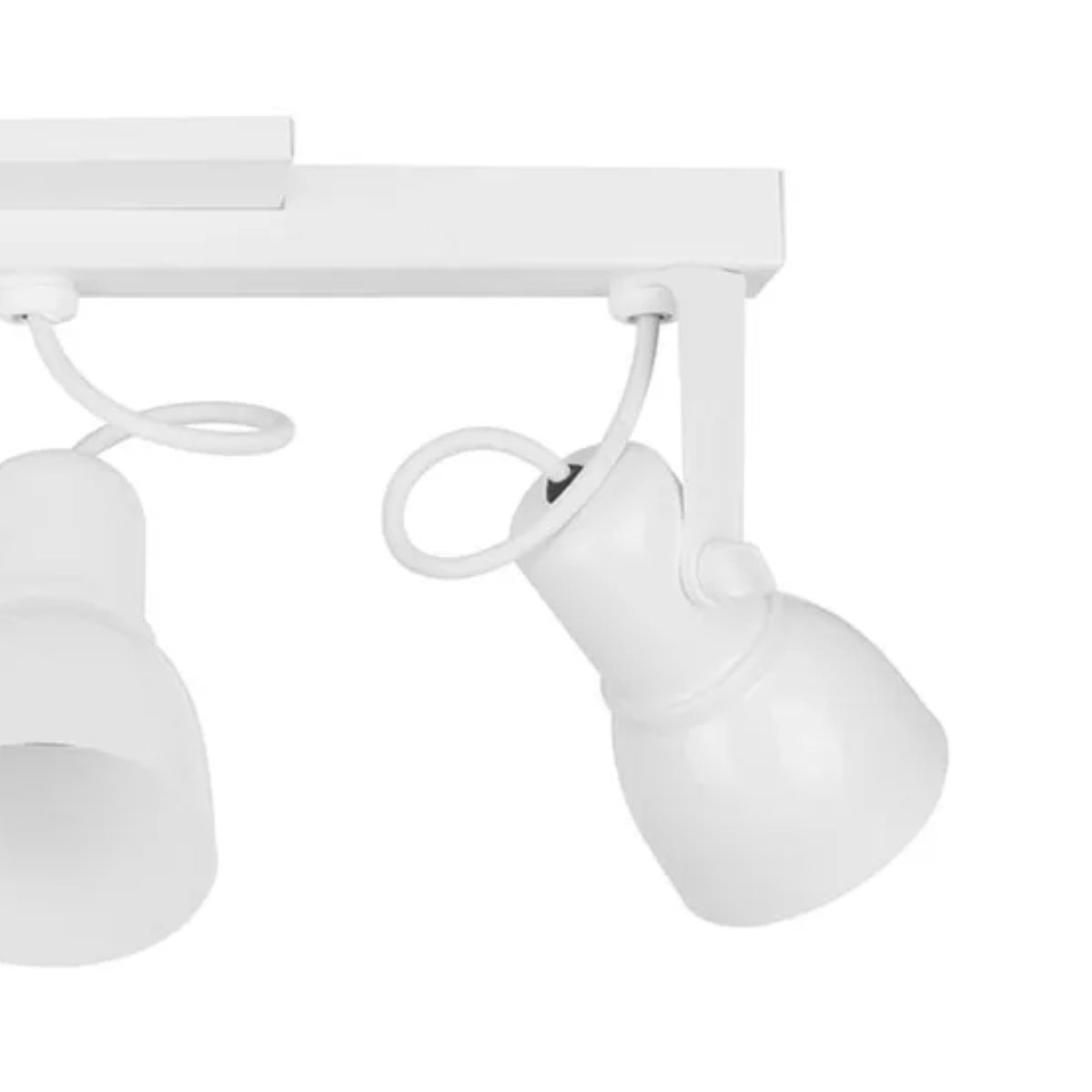 Luminária Spot Trilho Spot Light Branco 3Xe27 Bivolt Foco Direcionável - Kin Light