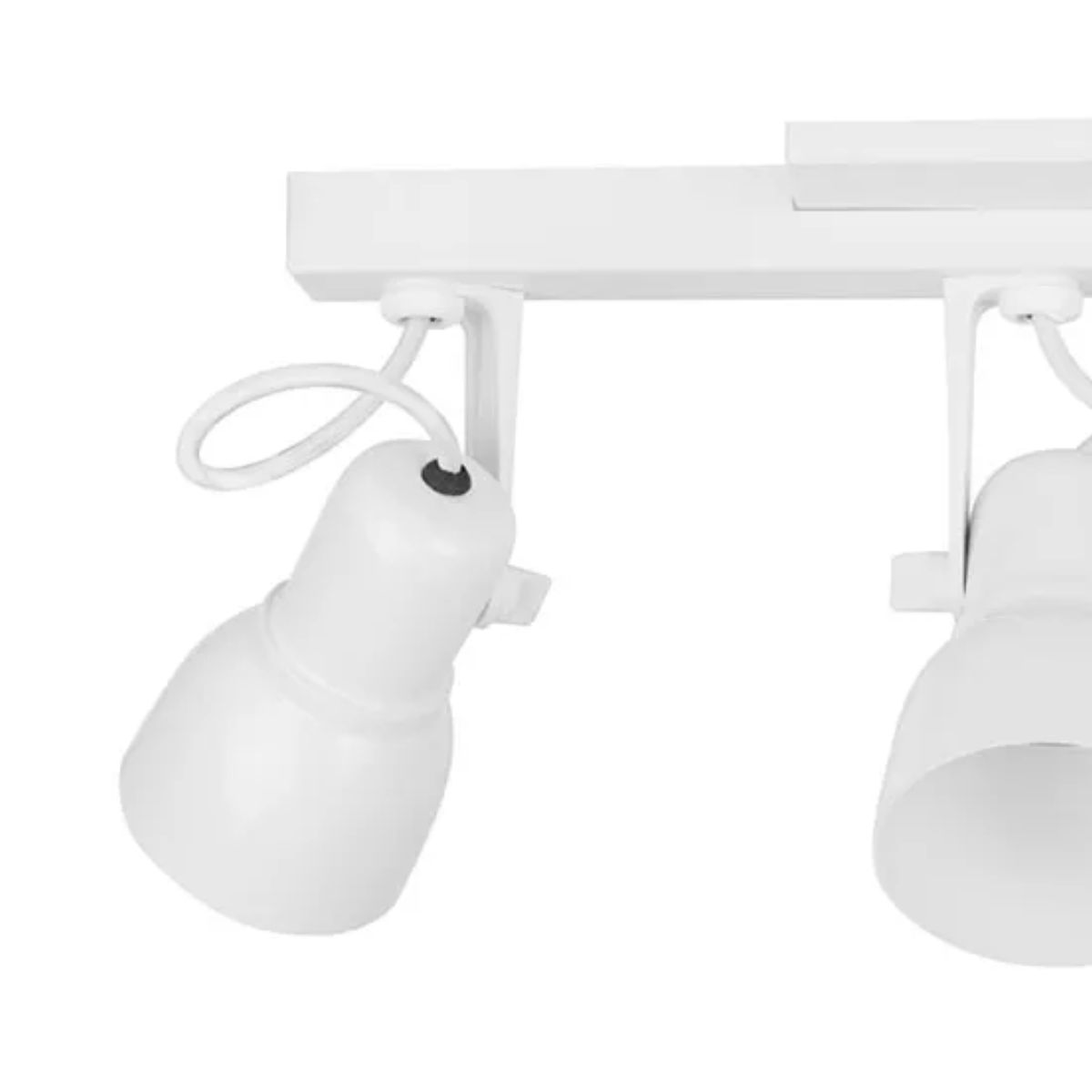 Luminária Spot Trilho Spot Light Branco 3Xe27 Bivolt Foco Direcionável - Kin Light