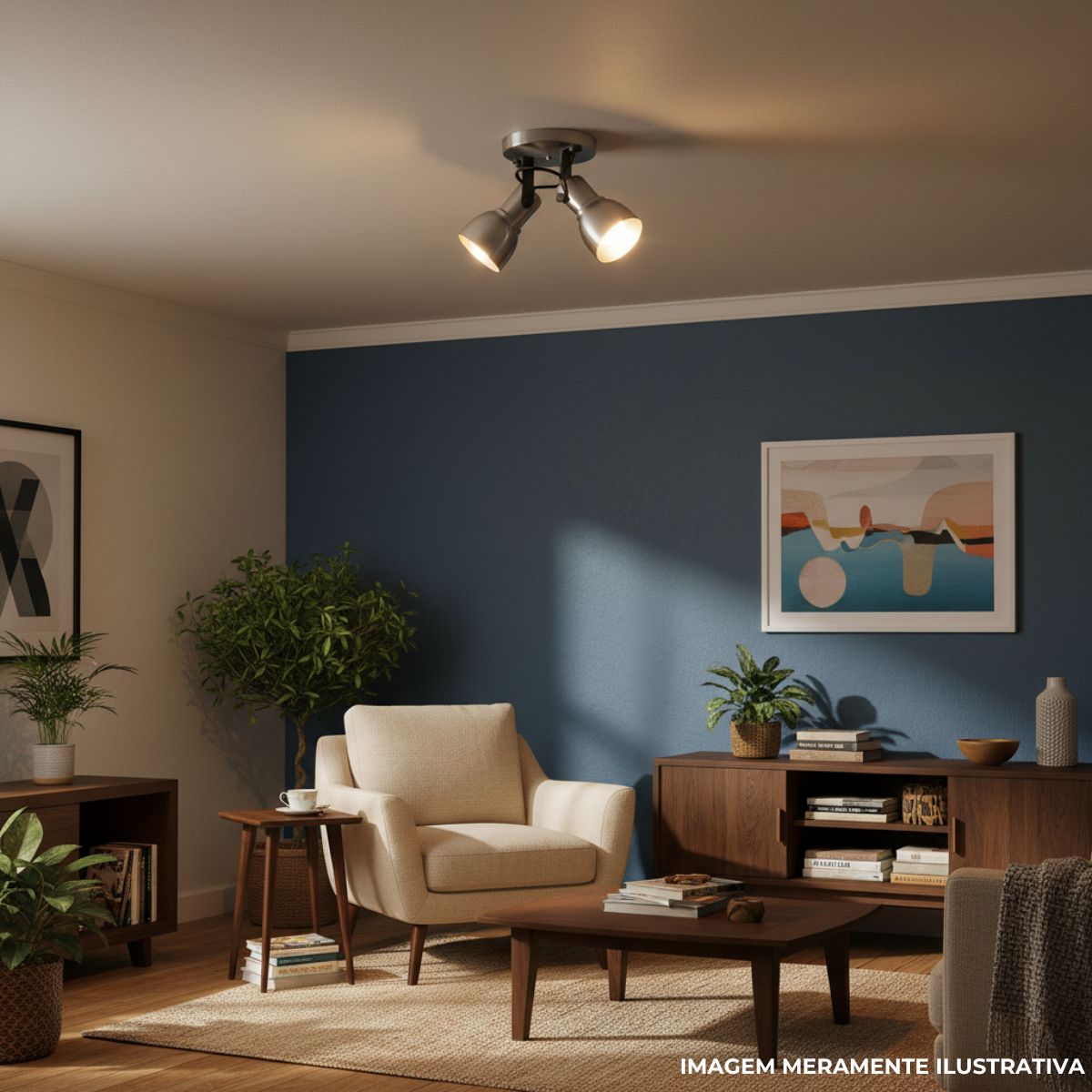 Luminária Spot Sobrepor Spot Light Lixado E27 Bivolt Foco Direcionável - Kin Light