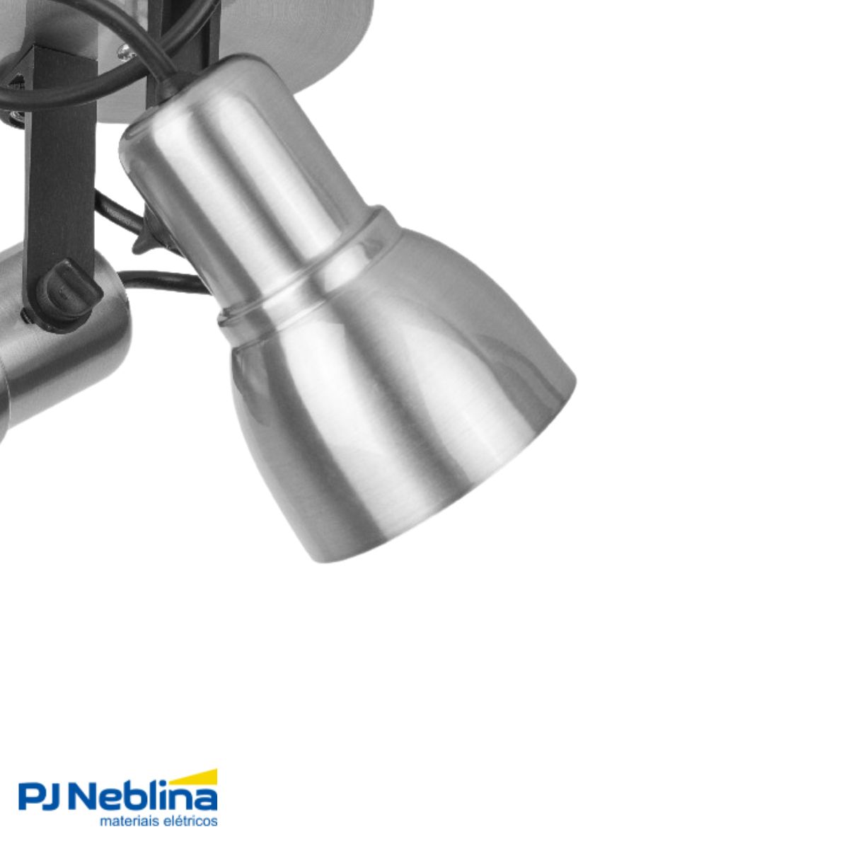 Luminária Spot Trilho Spot Light Lixado 2Xe27 Bivolt Foco Direcionável - Kin Light