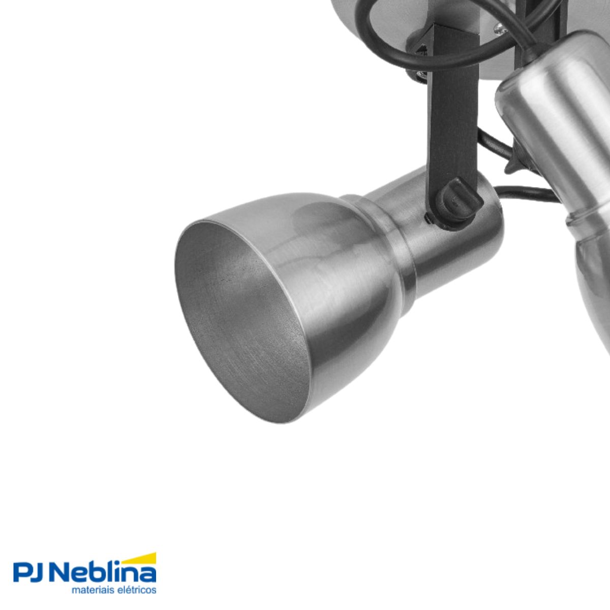 Luminária Spot Trilho Spot Light Lixado 2Xe27 Bivolt Foco Direcionável - Kin Light