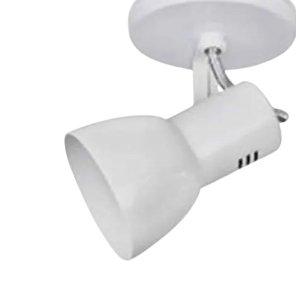 Luminária Spot Sobrepor Cone Branco E27 Bivolt Foco Direcionável - kin Light