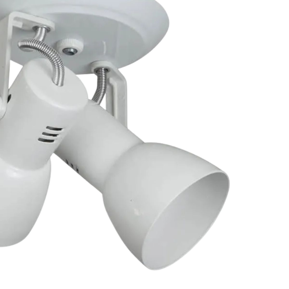 Luminária Spot Sobrepor Cone Branco 2Xe27 Bivolt Foco Direcionável - Kin Light