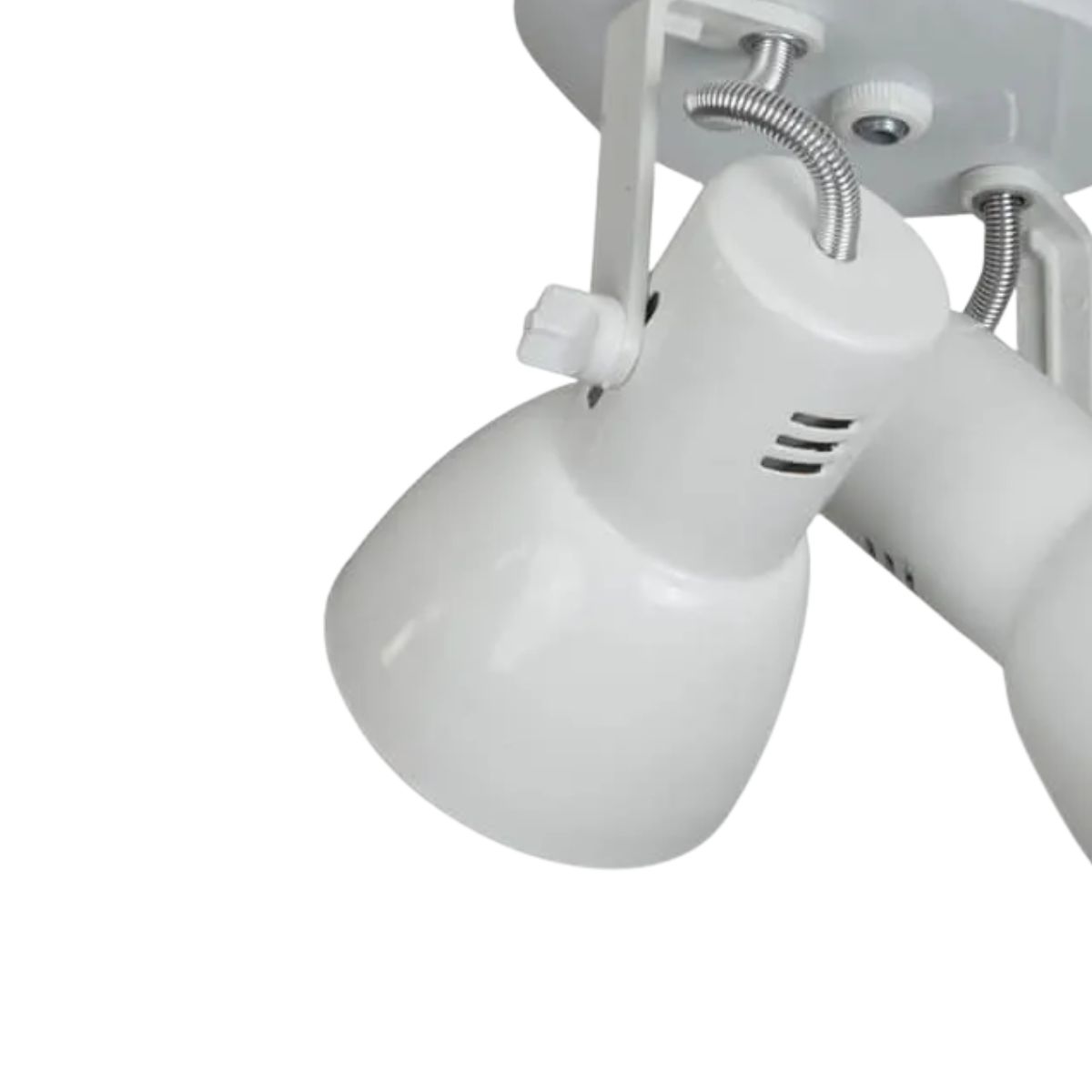 Luminária Spot Sobrepor Cone Branco 2Xe27 Bivolt Foco Direcionável - Kin Light