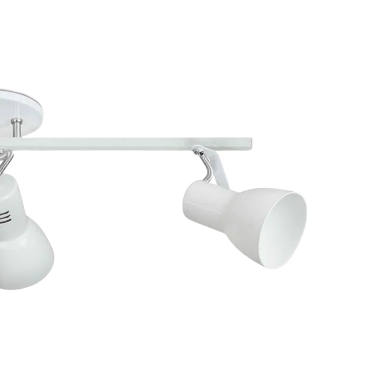 Luminária Spot Sobrepor Trilho Branco 3Xe27 Bivolt Foco Direcionável - King Light