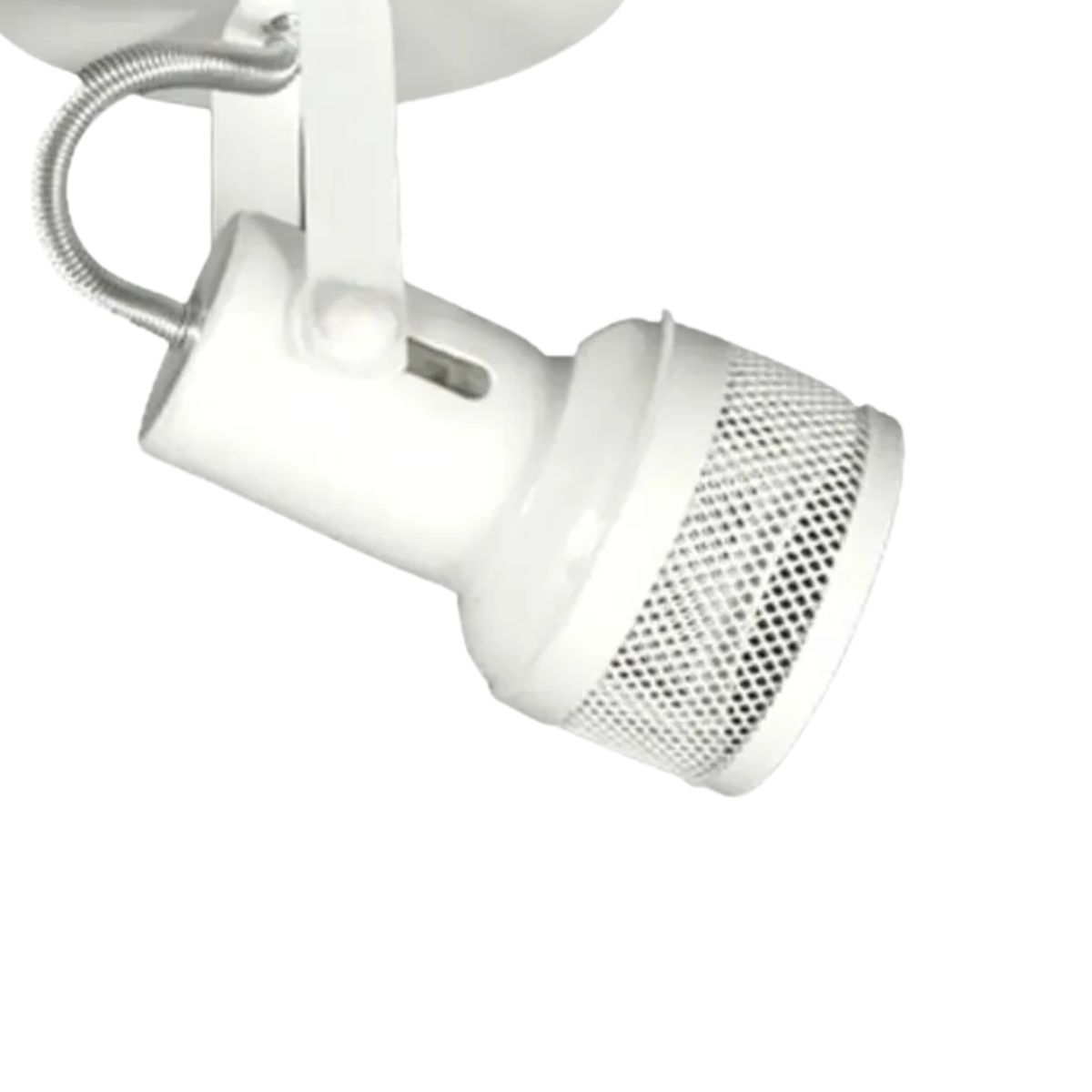 Luminária Spot Sobrepor Tela Branco E27 Bivolt Foco Direcionável - Kin Light