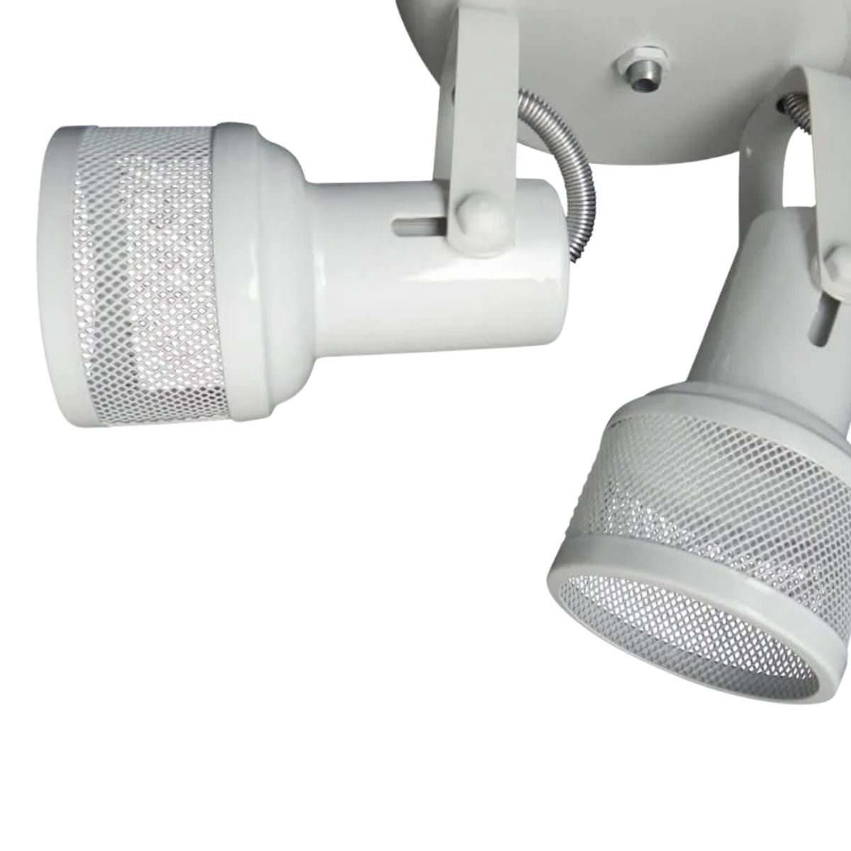 Luminária Spot Sobrepor Tela Branco 2Xe27 Bivolt Foco Direcionável - Kin Light