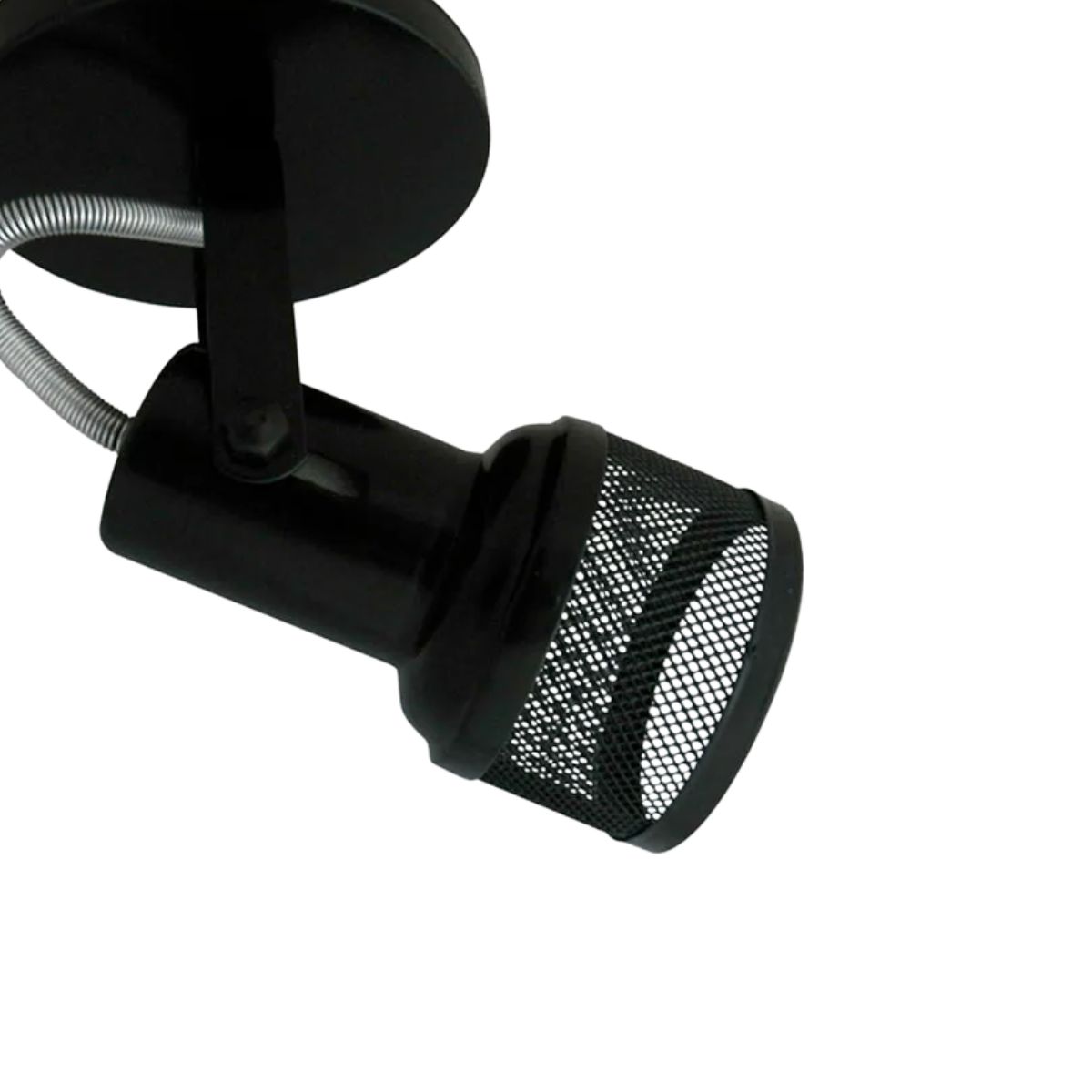 Luminária Spot Sobrepor Tela Preto E27 Bivolt Foco Direcionável - Kin Light