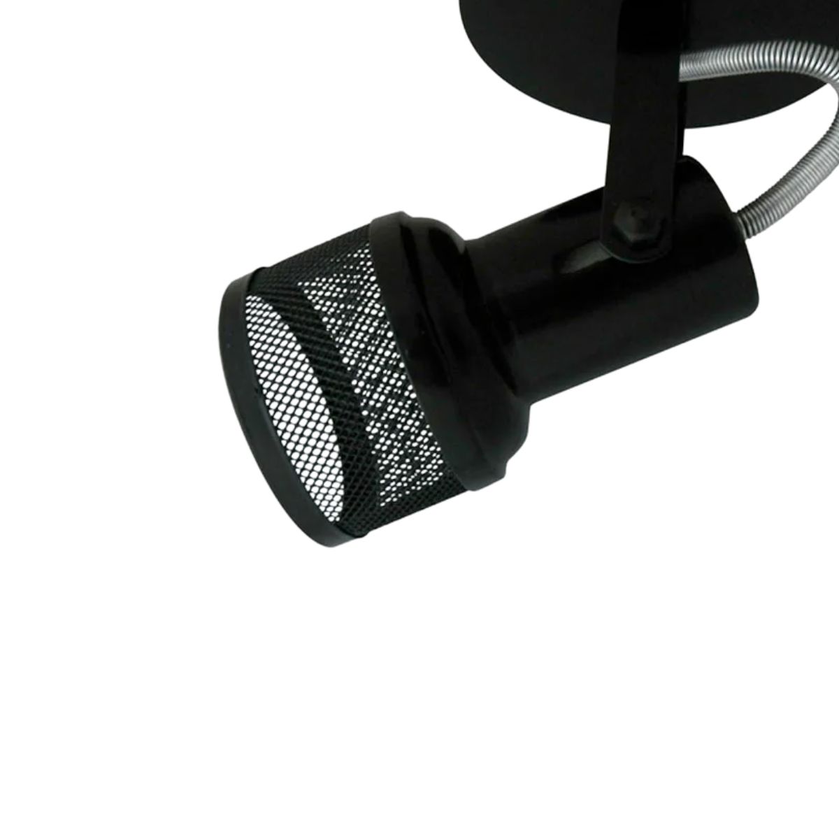 Luminária Spot Sobrepor Tela Preto E27 Bivolt Foco Direcionável - Kin Light