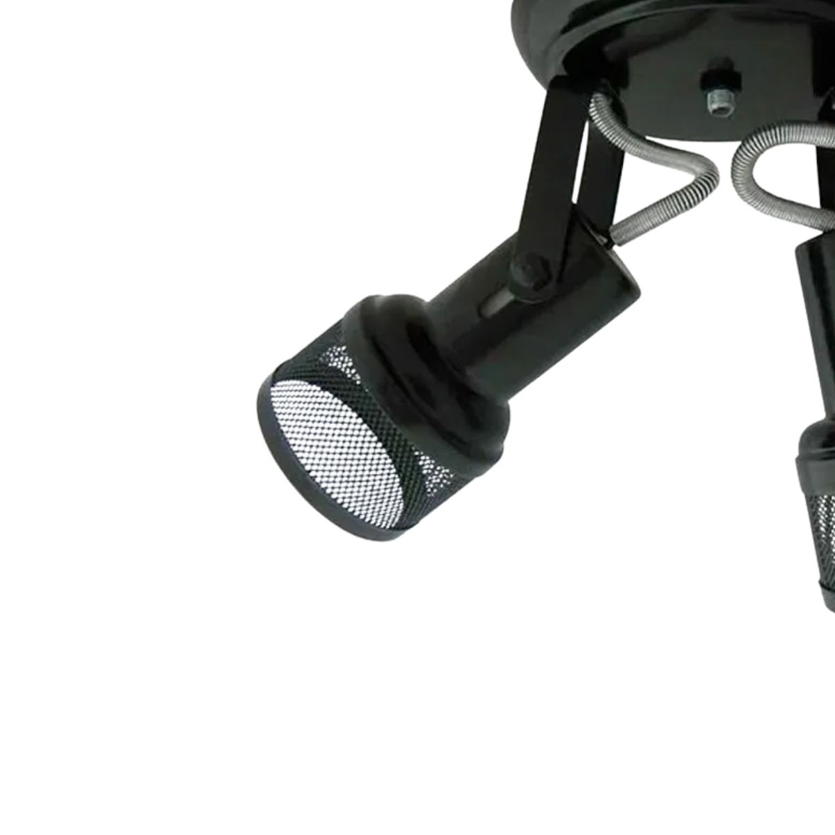 Luminária Spot Sobrepor Tela Preto 2Xe27 Bivolt Foco Direcionável - Kin Light