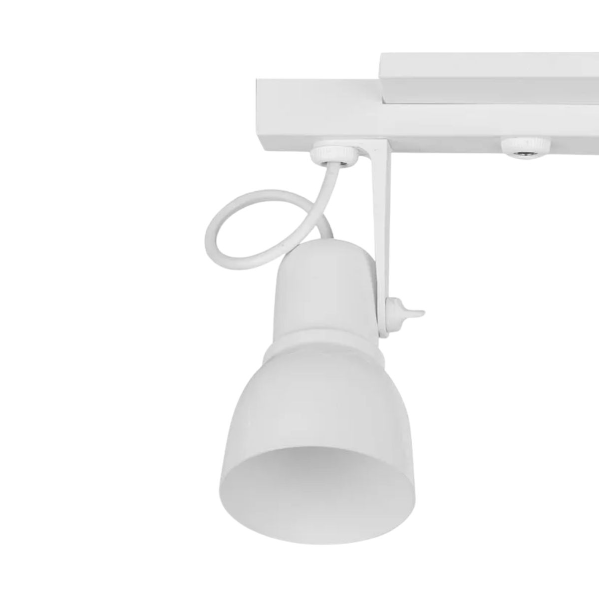 Luminária Spot Trilho Spot Light Branco 2Xe27 Bivolt Foco Direcionável - Kin Light