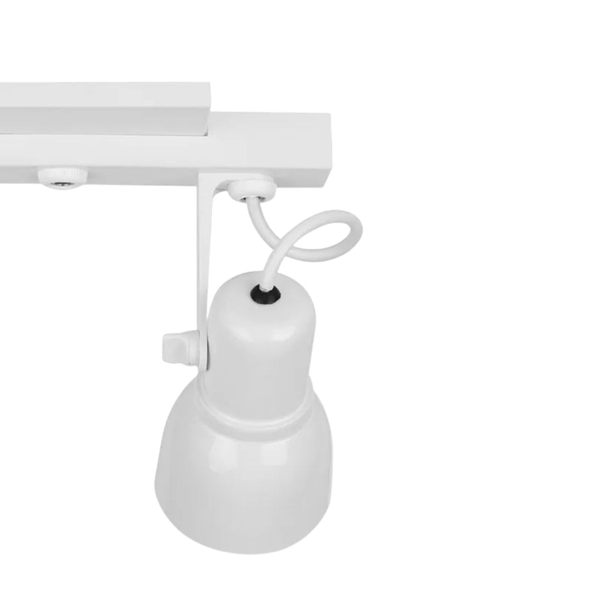 Luminária Spot Trilho Spot Light Branco 2Xe27 Bivolt Foco Direcionável - Kin Light