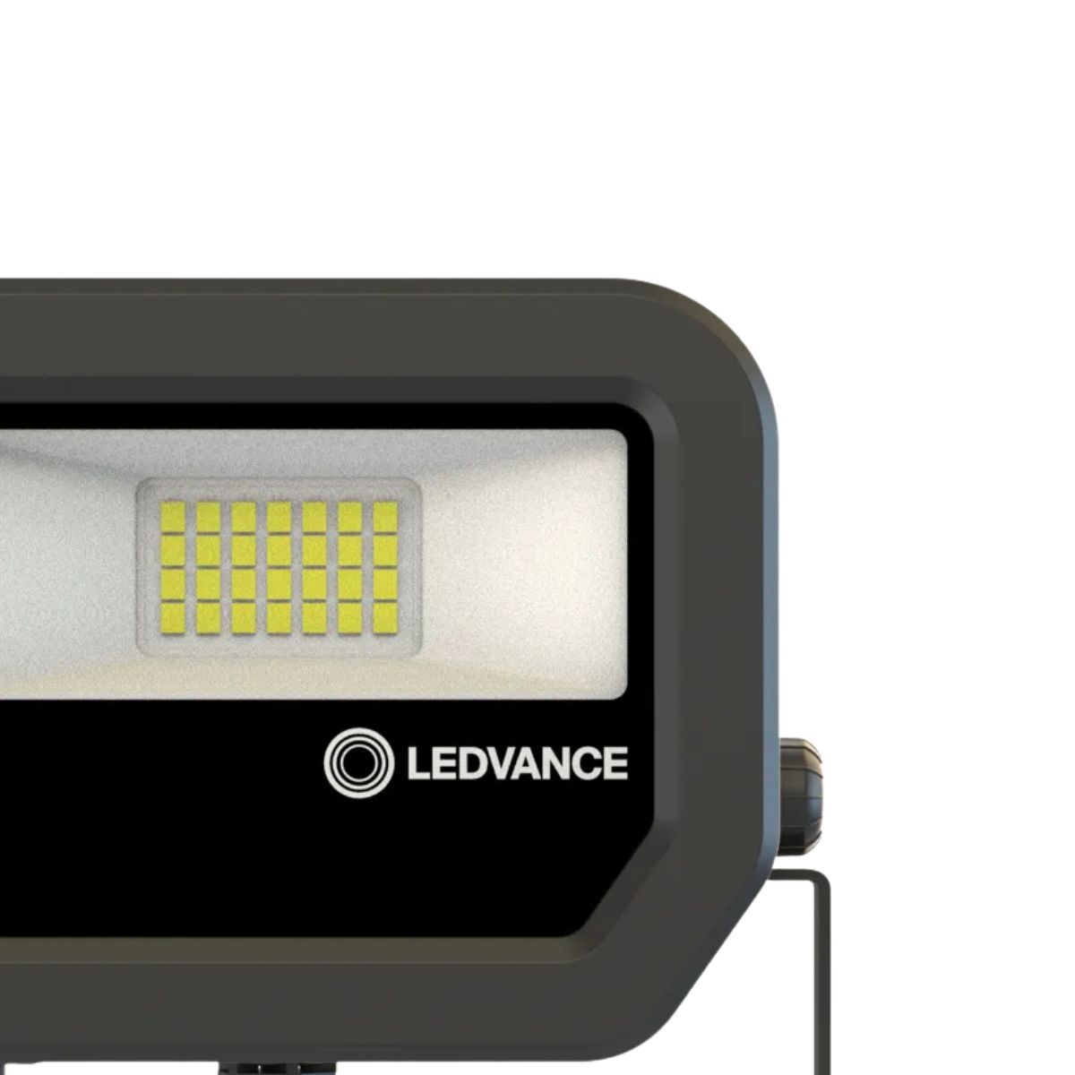 Luminária Refletor Led Retangular Sobrepor Preto 9W Bivolt 3000K Branco Quente 1125Lm Difusor Vidro Temperatura C/Protetor Surto 2Kv - Ledvance