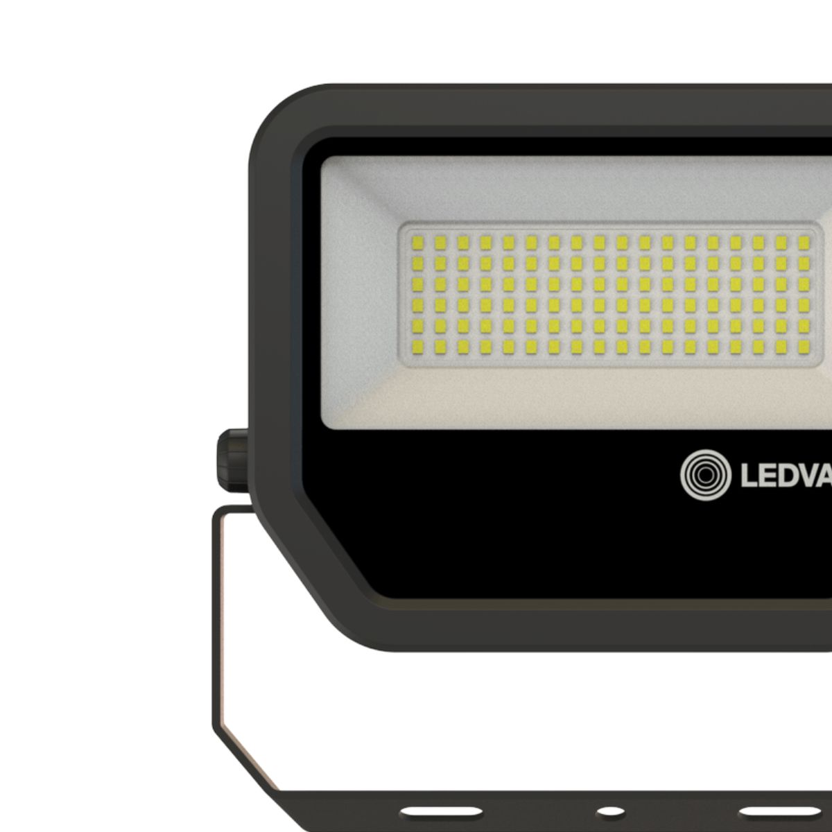 Luminária Refletor Led Retangular Sobrepor Preto 43W Bivolt 5000K Luz Do Dia 6020Lm Difusor Vidro Temperado C/Protetor Surto 2Kv - Ledvance