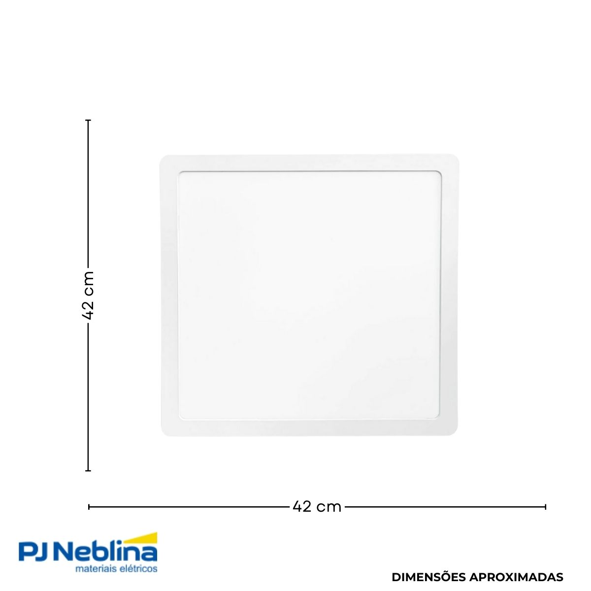 Luminária Painel Led Embutir Quadrado Branco 36W Bivolt 6500K Branco Frio 2880Lm Difusor Poliestireno - Bellalux