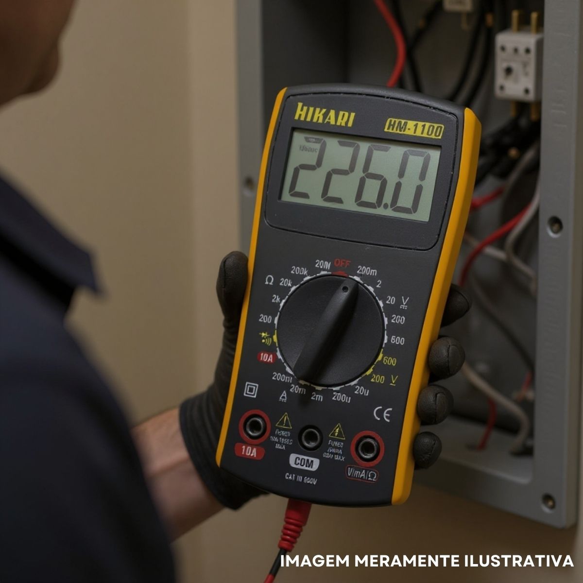 Multímetro Digital Hm-1100 Cat Iii 600V - Hikari