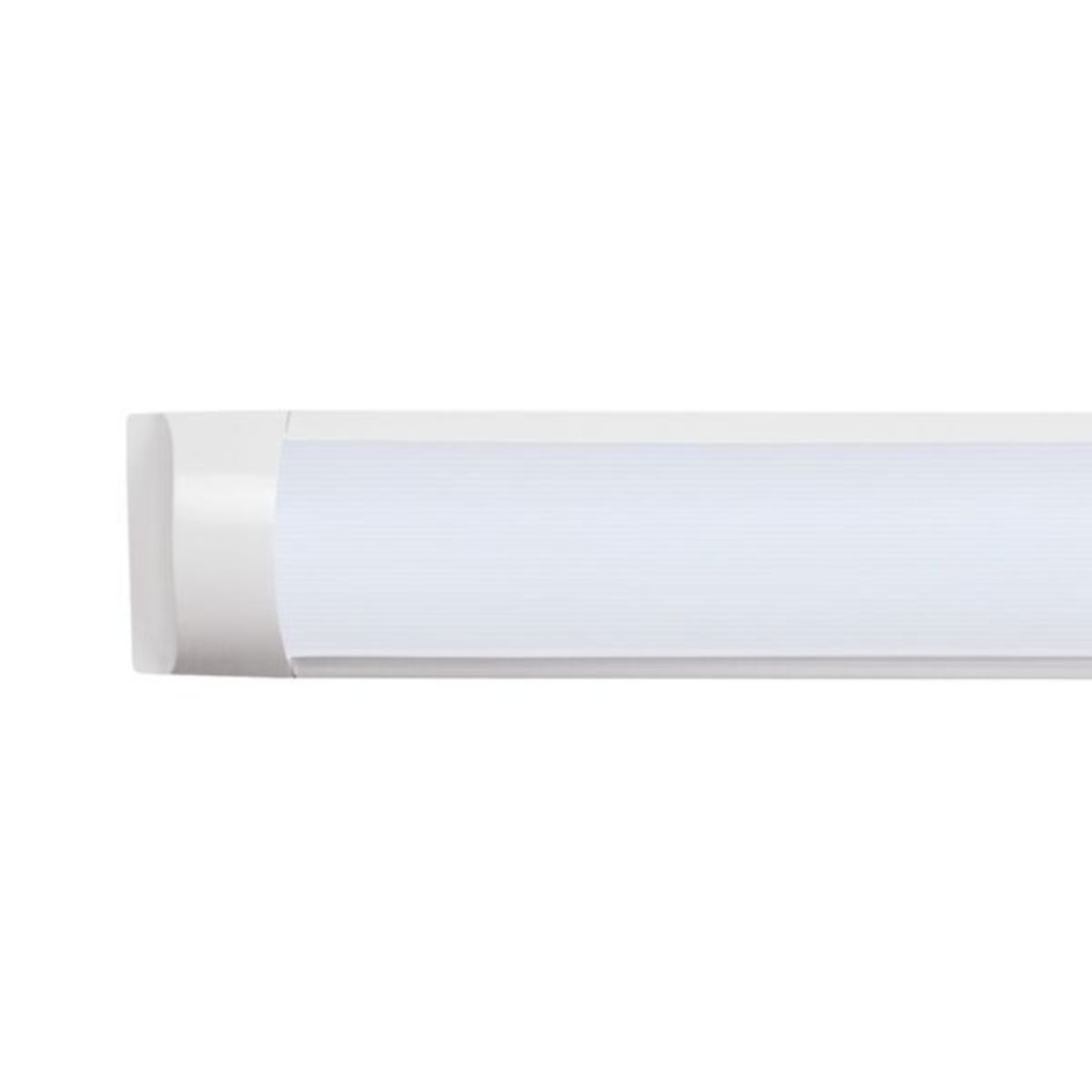Luminaria Linear Led Sobrepor Slim Bc 18w Bivolt 6500k Branc