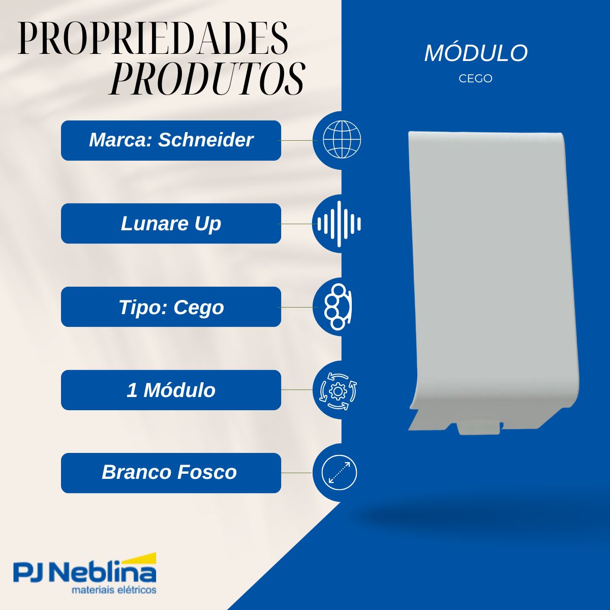 Modulo Cego 1 Mod Bc Fosco (emb C/2un) Lunare Up