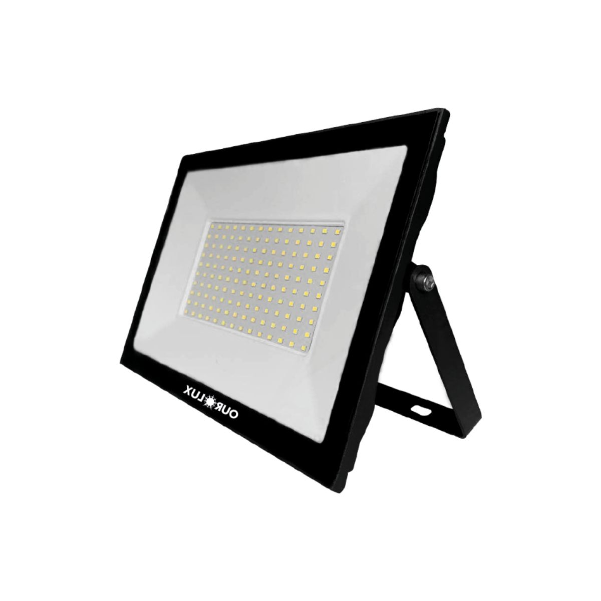 Luminária Refletor Led Sobrepor 100W Bivolt 3000K Branco Quente 6000Lm - Ourolux