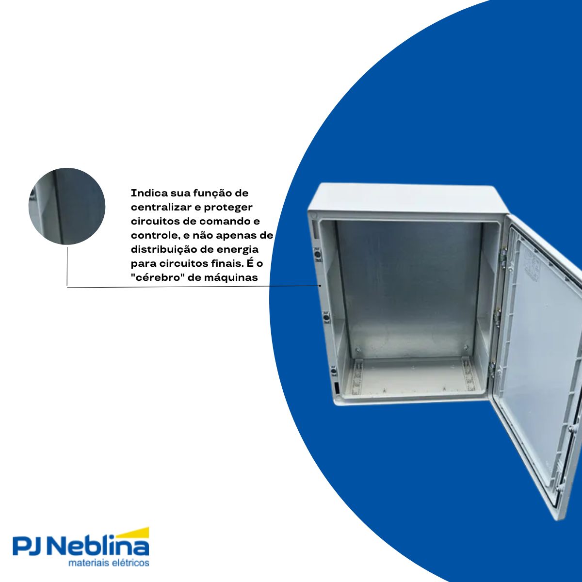 Quadro Comando Sobrepor Abs 600X500X250Mm Placa Montagem Ip65 Anti Uv Brum