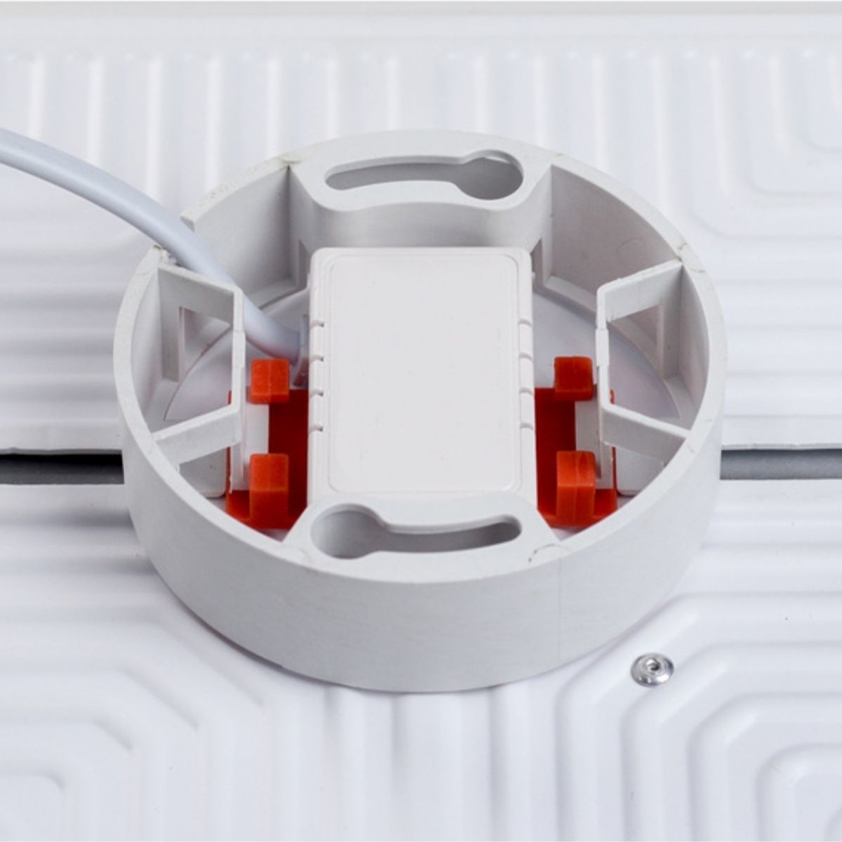 Luminária Painel Led Sobrepor Quadrado Branco 24W Bivolt 4000K Branco Neutro 2400Lm - Bronzearte