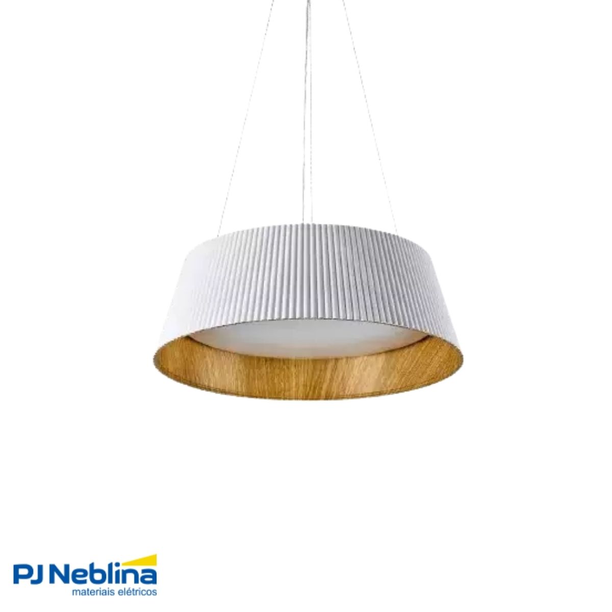 Luminária Pendente Led Sobrepor Ottawa Branco/Cereja 36W Bivolt 3000K/4000K/6000K Multicolor 2900Lm - Hevvy