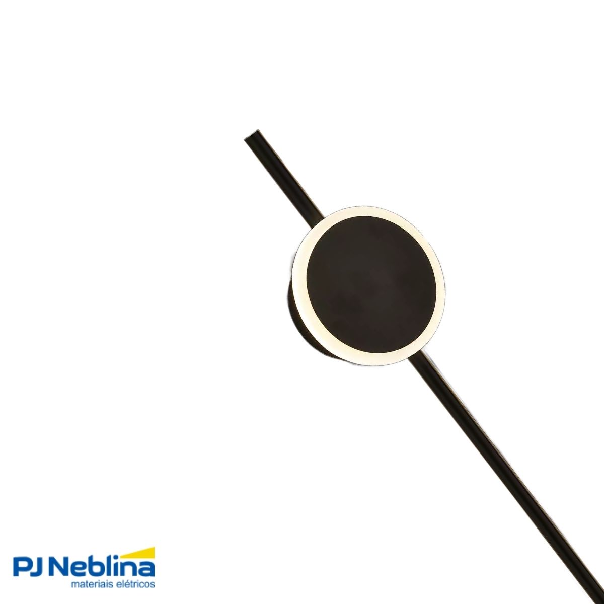 Luminaria Arandela Led Sobrepor Katana Pt 18w Bivolt 3000k B