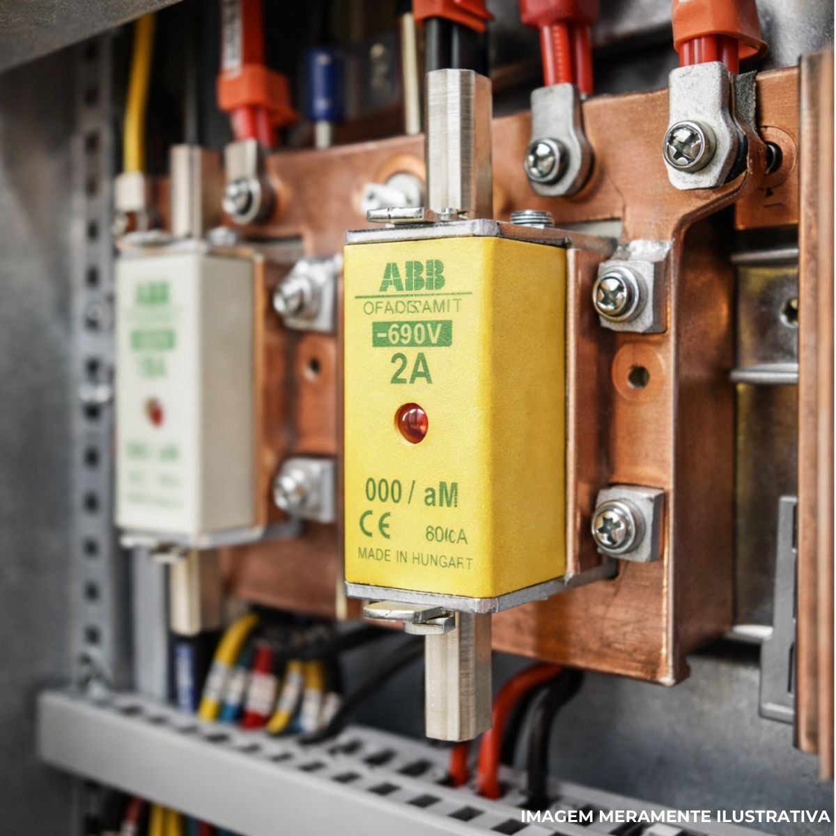Fusível Nh Hrc Rápido Amarelo 2A 690V 80Ka T-000 - Abb