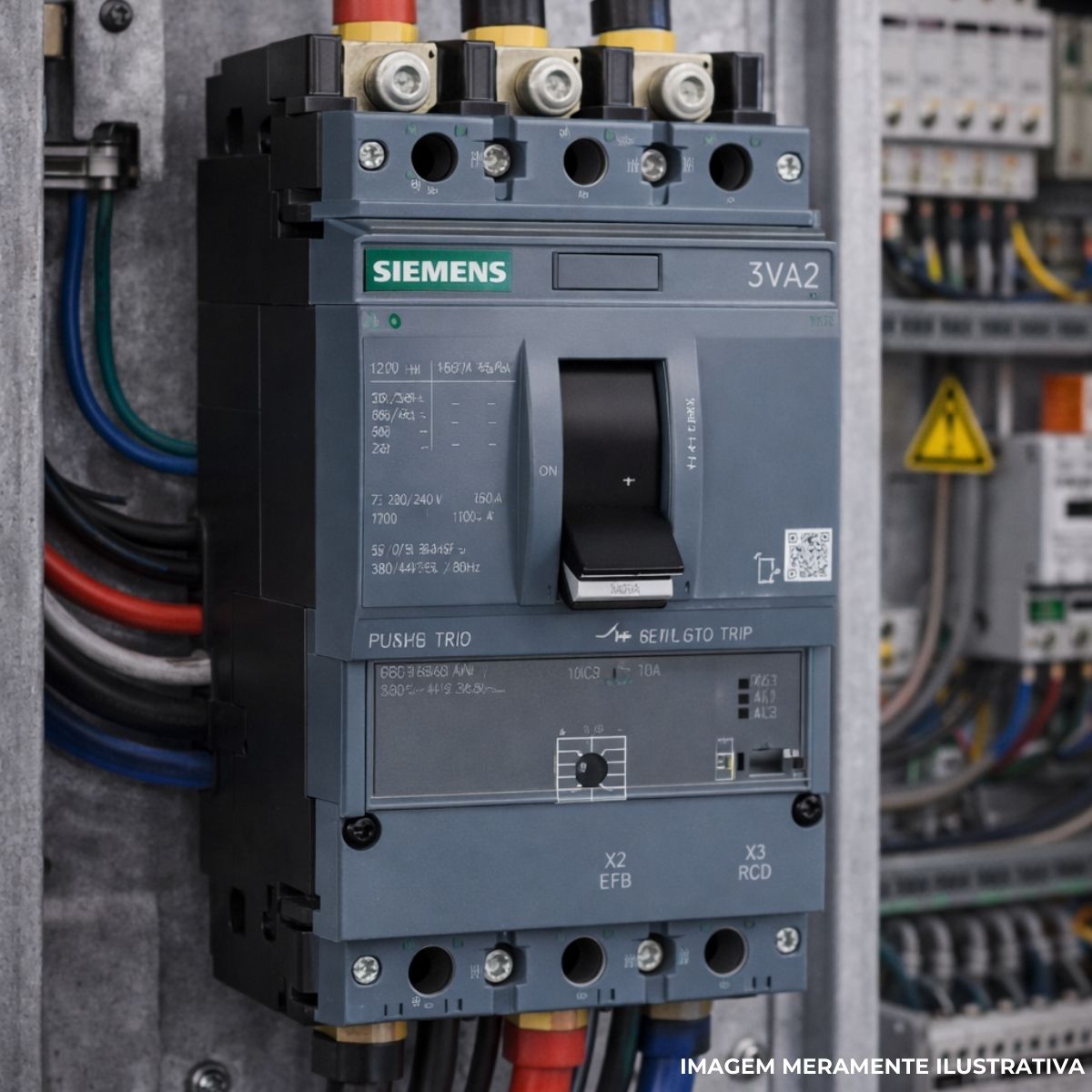Disjuntor Caixa Moldada Tripolar 70-100A 70Ka 380/415V 50/60Hz - Siemens