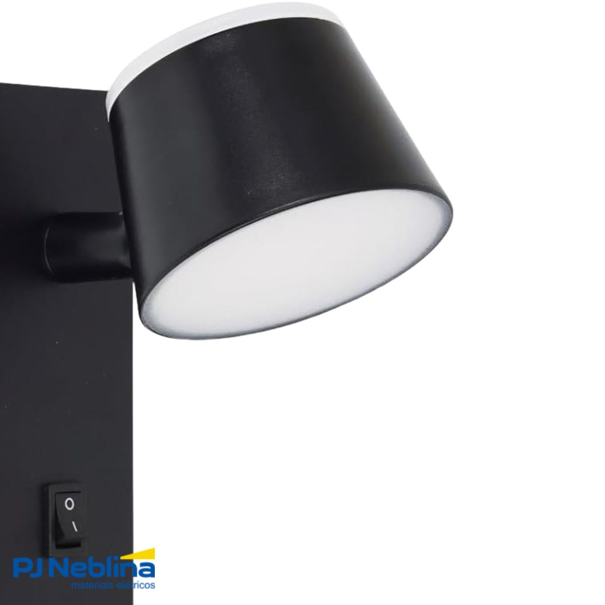 Luminaria Arandela Led Sobrepor Pt 7w Bivolt 3000k Branco Qu