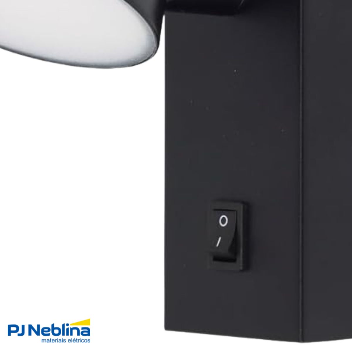 Luminaria Arandela Led Sobrepor Pt 7w Bivolt 3000k Branco Qu