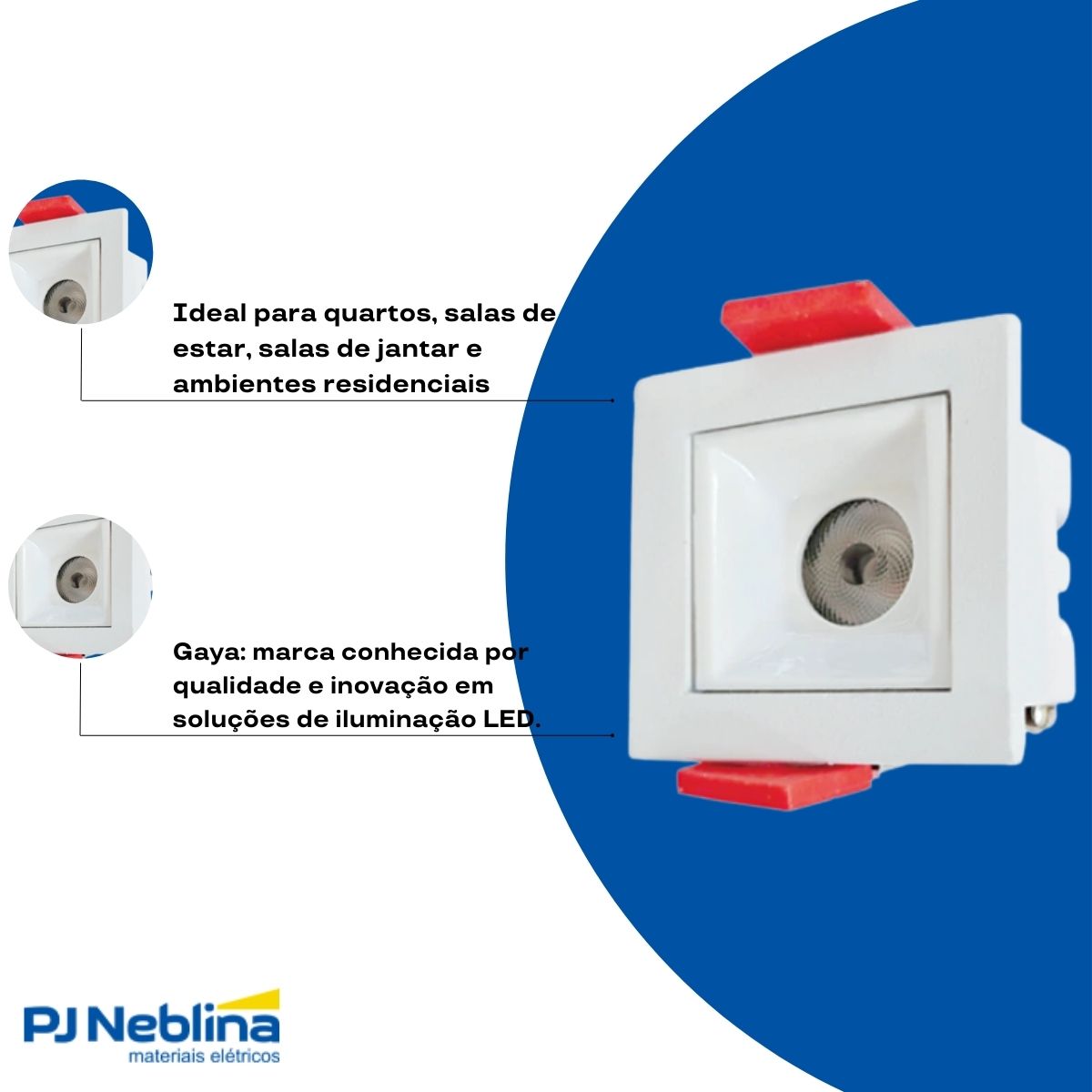 Luminaria Spot Led Embutir Focco Bc 3w Bivolt 2700k Branco Q