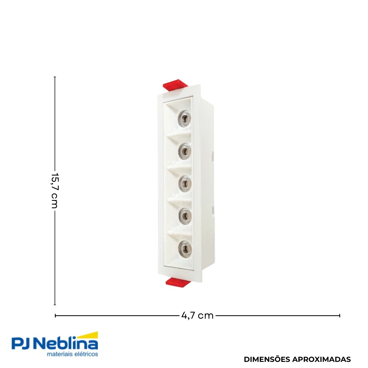 Luminaria Spot Led Embutir Bc 10w Bivolt 2700k Branco Quente
