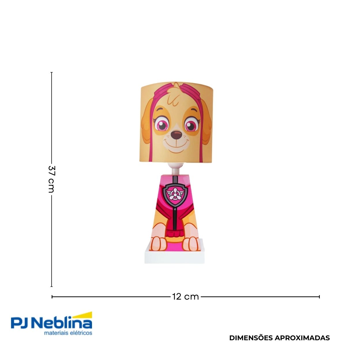 Luminaria Abajur Sobrepor Sky Mr/rs E27 Bivolt